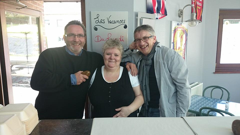 Avec Renaud Rutten et Mumu (Friterie du Hornay) - Avril 2015