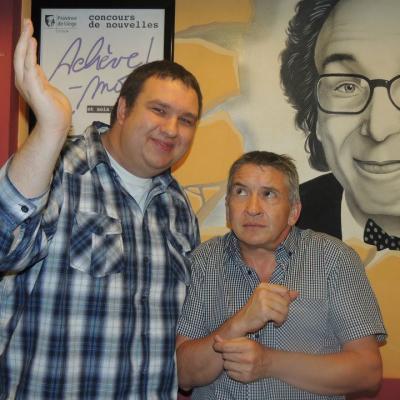 Avec François Amel (chanteur imposant) - Août 2012