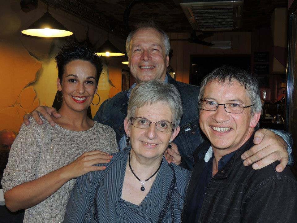 Avec Betty La Ferrara, Pierre Theunis et Jeanine - Mai 2013
