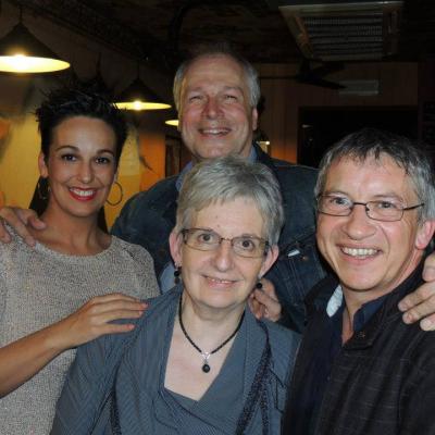 Avec Betty La Ferrara, Pierre Theunis et Jeanine - Mai 2013