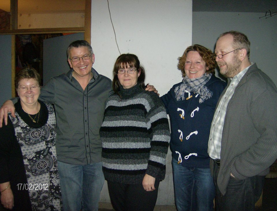 Avec Monique, Muriel et Michel et Gisèle Mariette - 17 février 2012