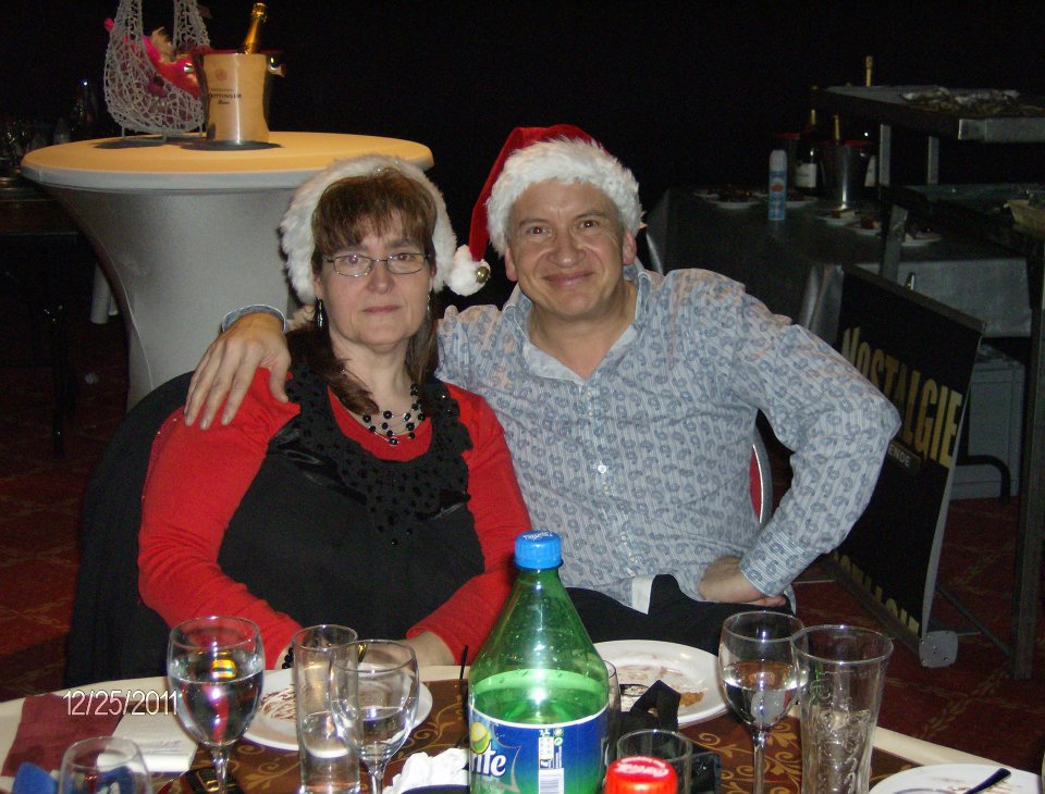 Avec Muriel le 24 décembre 2011