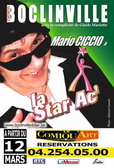 Mario Ciccio à la Star Ac'