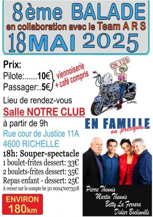 Affiche ballade moto 2025